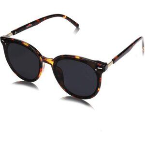 ⚡SOJOS Womens Leopard Trendy Classic Round Retro Vintage Large Frame Sunglasses